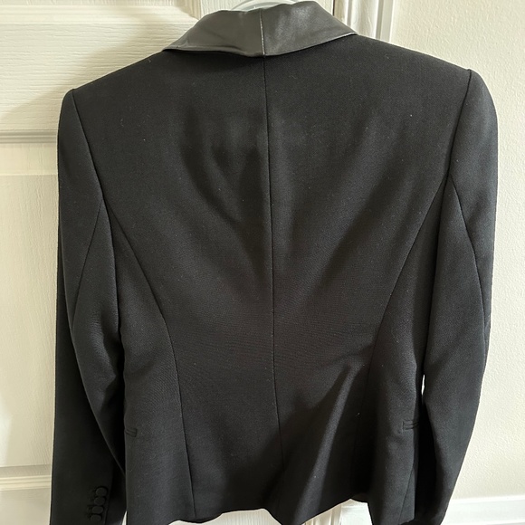 Zara Blazer with faux Leather Collar - Picture 5 of 6